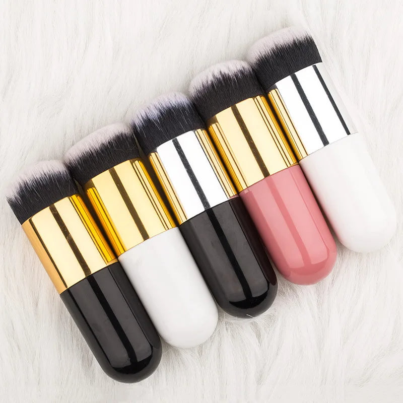 Chubby Pier Foundation Brush Flat Cream Makeup Brushes