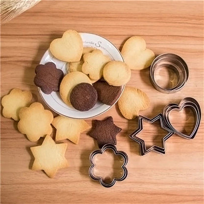 12-Piece Stainless Steel Cookie,Pastry, and Fruit Cutters Set
