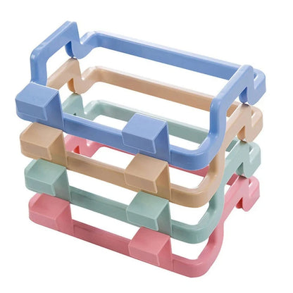 1PC Kitchen Cabinet Door Plastic Garbage Dustbin Bracket Trash Bag Holder