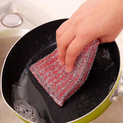 4pcs Double Sided Scouring Pad