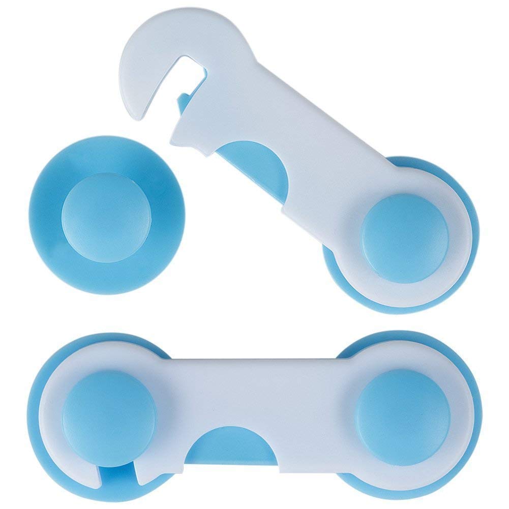 (Pack Of 2) Child Security Kids Box Drawer Cupboard Wardrobe Door Fridge Safety Lock