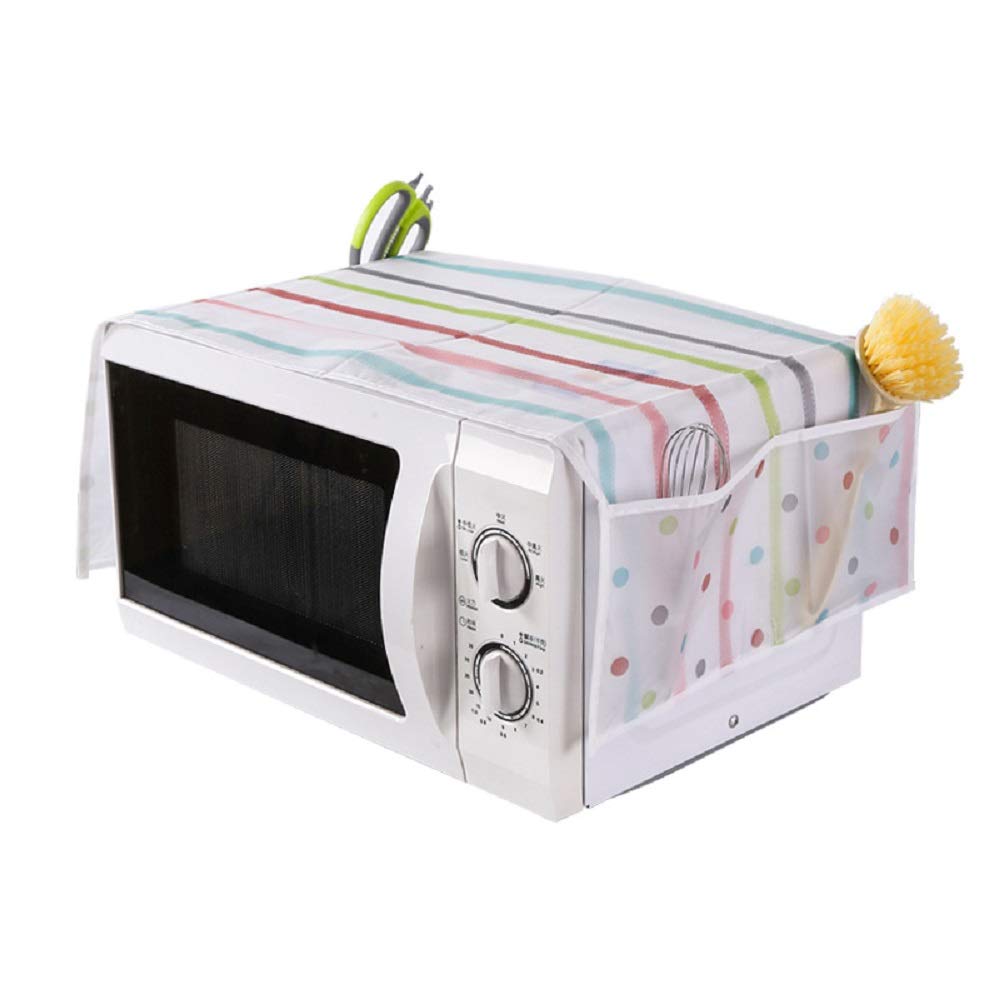 Microwave Oven Cover With Storage Pockets