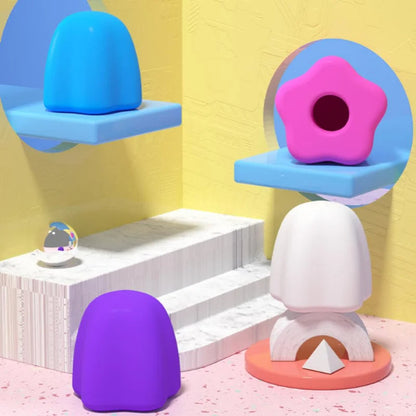 3pcs Toothpaste Chrome Cherry Self Closing Silicone Caps