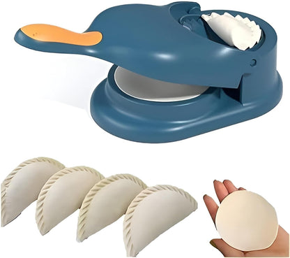 2 in 1 Dumpling Maker Ghughra Momos Machine, Skin Press Mould for Machine, Samosa Maker Kitchen Tool