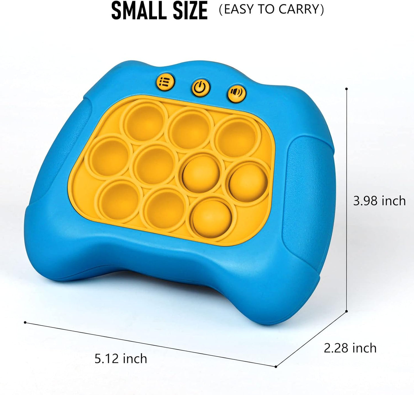 Popping Game Controller, Quick Push Sensory Fidget Toy for Children, Fun Stress Relief Toy for Children Adults, Responsiveness Training Toy Quick Push Game 30Level