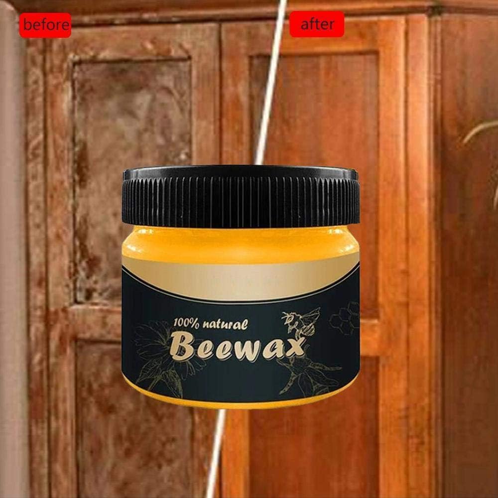 Beeswax P Wood Seasoning Beewax, Multipurpose Natural Wood Wax Traditional Beeswax Polish for Furniture, Floor, Tables, Chairs, Cabinetsolish For Wood & Furniture