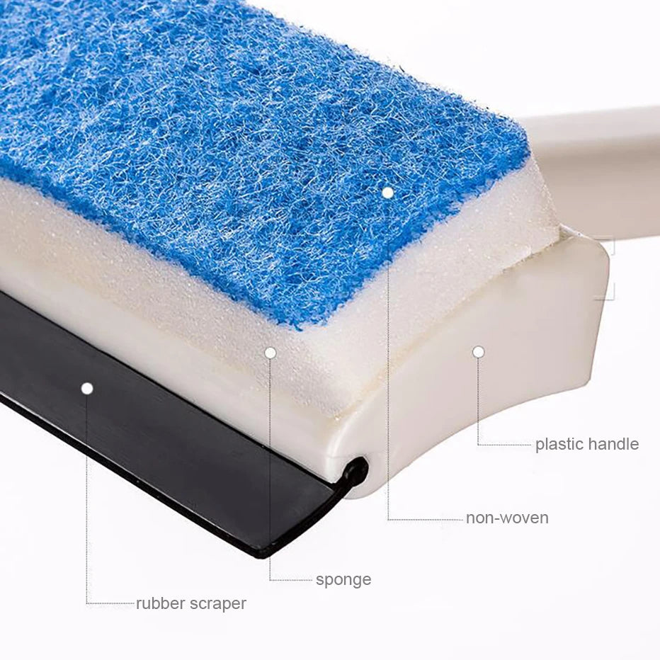Multi-function Glass Window Wiper Soap Cleaner Squeegee Mirror Bathroom Wall Cleaning Brush