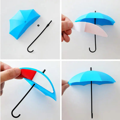 3pcs Key Holder Umbrella Shaped
