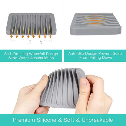 Bathroom Silicone Soap Dishes