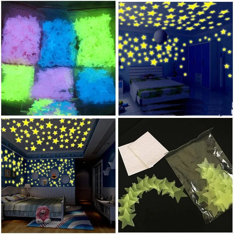 100Pcs Self Adhesive Decorative Stars
