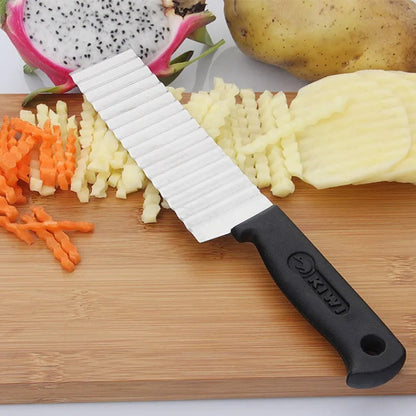 Stainless Wavy Potato Fries Cutter Knife