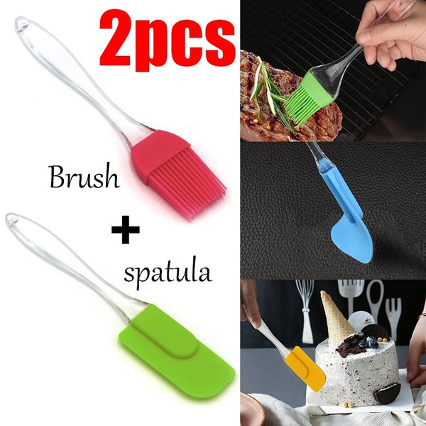Pack of 2 - Spatula & BBQ Oil Brush