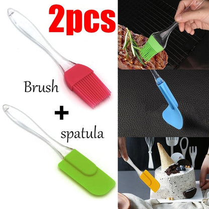 Pack of 2 - Spatula & BBQ Oil Brush