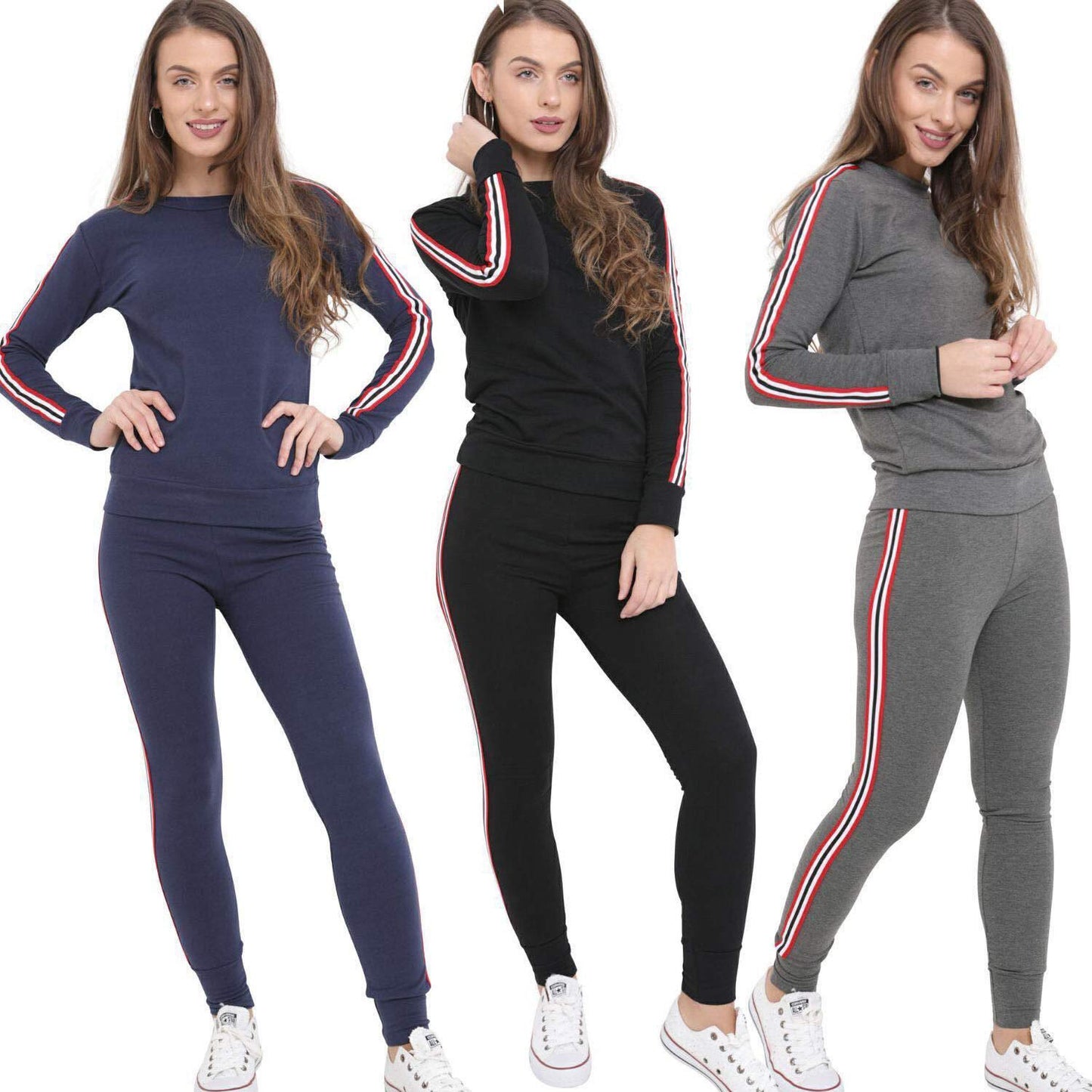 Tracksuit For Men & Women 2 Piece Set Side Striped