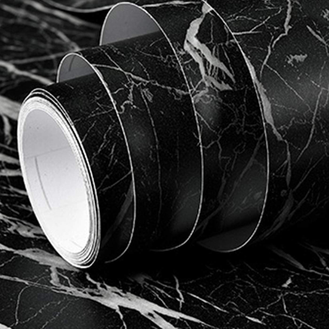 Black Marble Paper Sticker