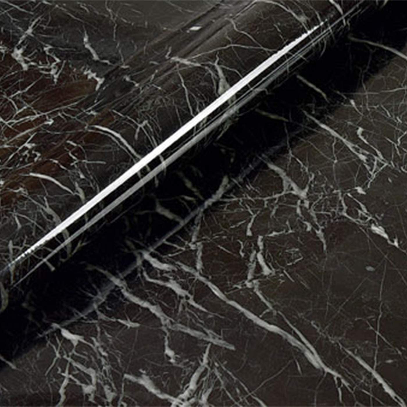 Black Marble Paper Sticker