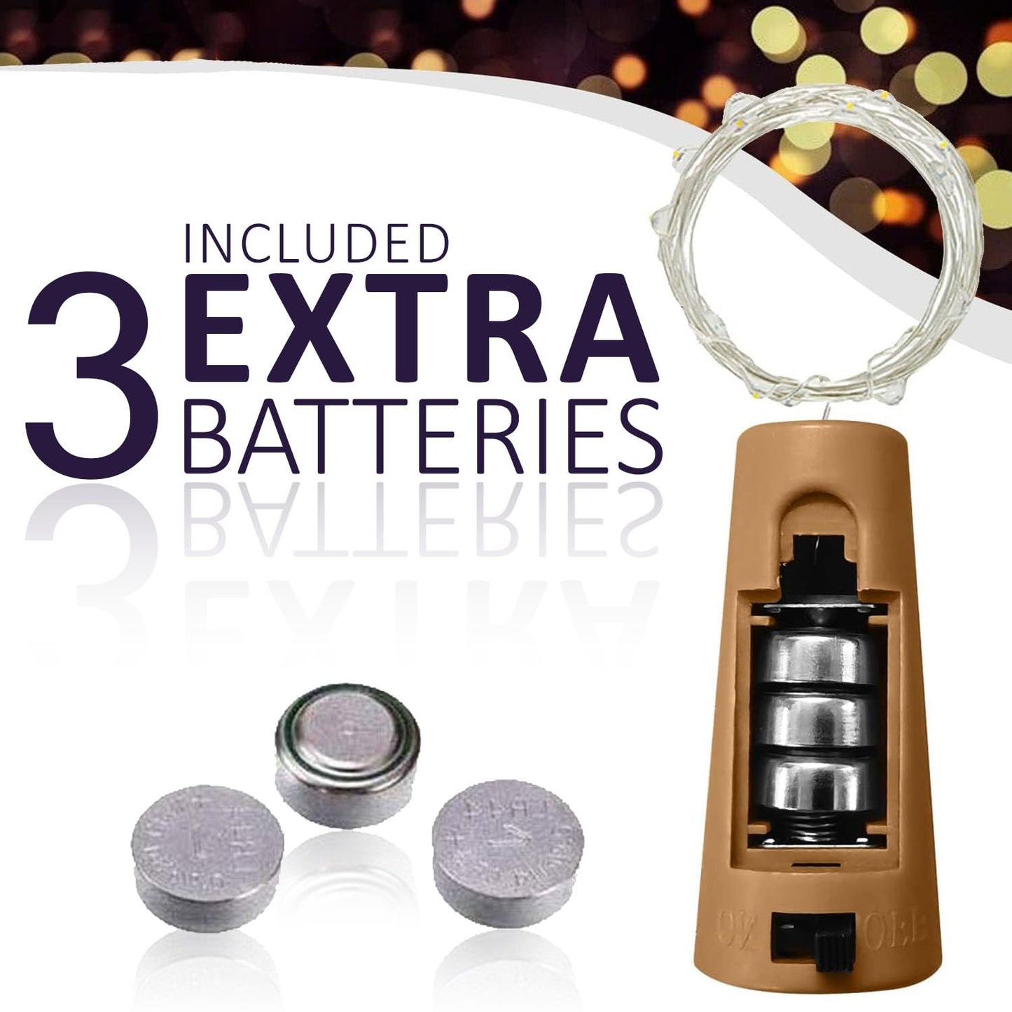 2PCs 20LED 2M Bar LED Wine Bottle Cork String Lights Holiday Decoration Garland Fairy Lights Christmas Copper Wire String Lights