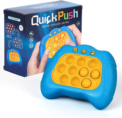 Popping Game Controller, Quick Push Sensory Fidget Toy for Children, Fun Stress Relief Toy for Children Adults, Responsiveness Training Toy Quick Push Game 30Level