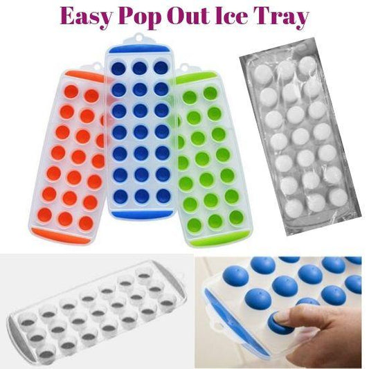 3D Ice Cube Tray Mold 18 Pattern Silicone Plastic