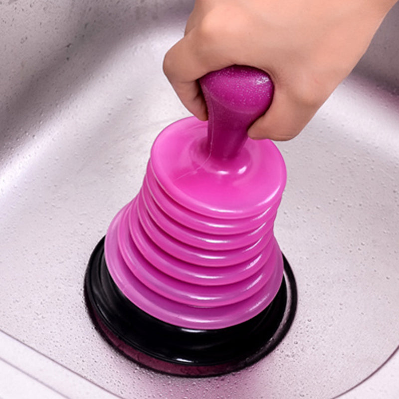 Air Pump Drain Opener Rubber Sink Cleaners Toilet Plungers