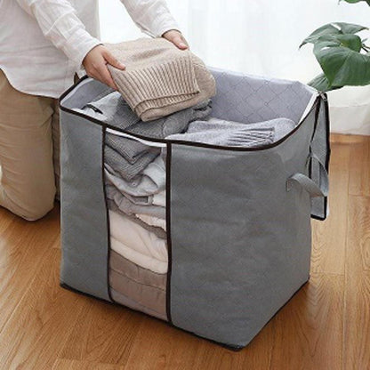 Portable Storage Bamboo Bag Clothes Storage Bag Organizer
