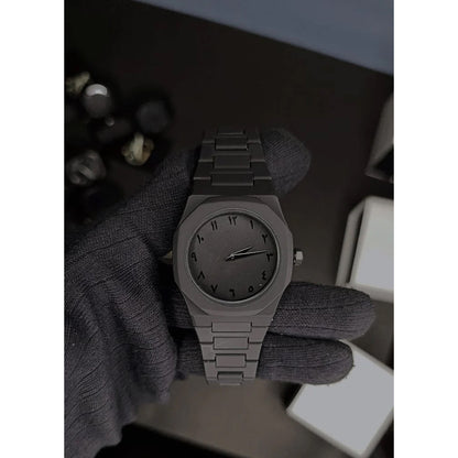 Simple Arabic Numeral Dial, Casual, Lightweight and Versatile Men's Calendar, Waterproof Plastic Quartz Watch, Business Clock