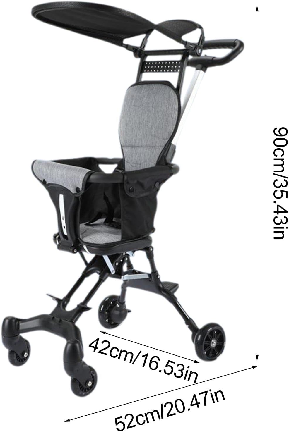 Lightweight Foldable Baby Stroller – Compact & Travel-Friendly Pram for Toddlers