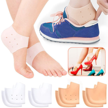 1Pair Silicone Moisturizing Heel Gel Feet Care Socks