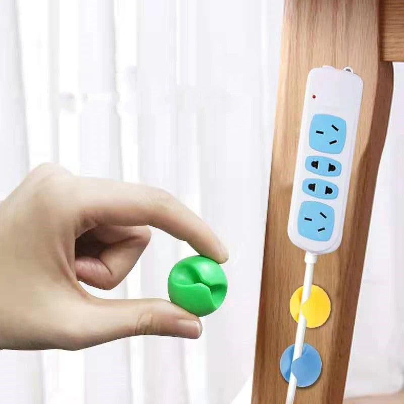 6pcs Multipurpose Cable Winder Double Holes Wire Cable Organizer