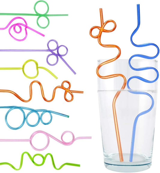 Pack Of 4 - Silly Straws for Kids
