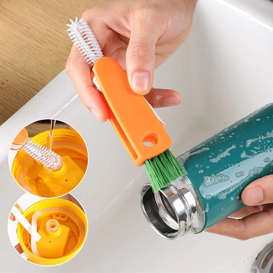 Carrot 3-in-1 Cup Lid Cleaning Brush