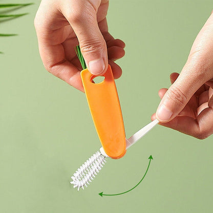 Carrot 3-in-1 Cup Lid Cleaning Brush