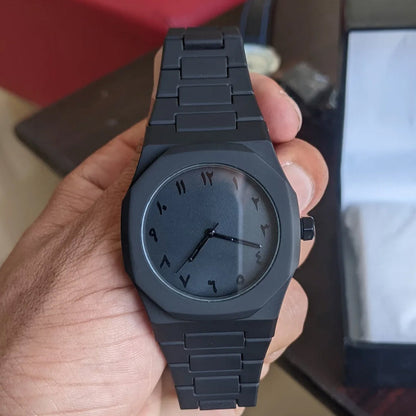 Simple Arabic Numeral Dial, Casual, Lightweight and Versatile Men's Calendar, Waterproof Plastic Quartz Watch, Business Clock