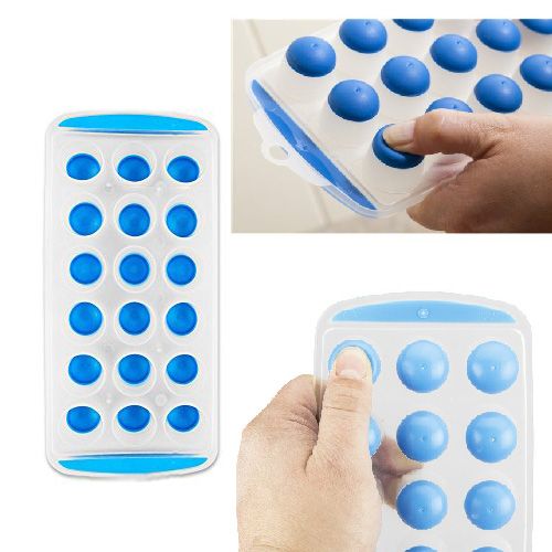 3D Ice Cube Tray Mold 18 Pattern Silicone Plastic