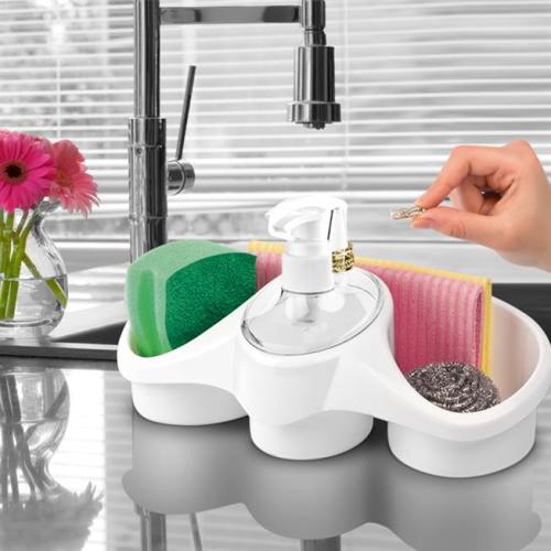 Sponge Holder And Soap Dispenser