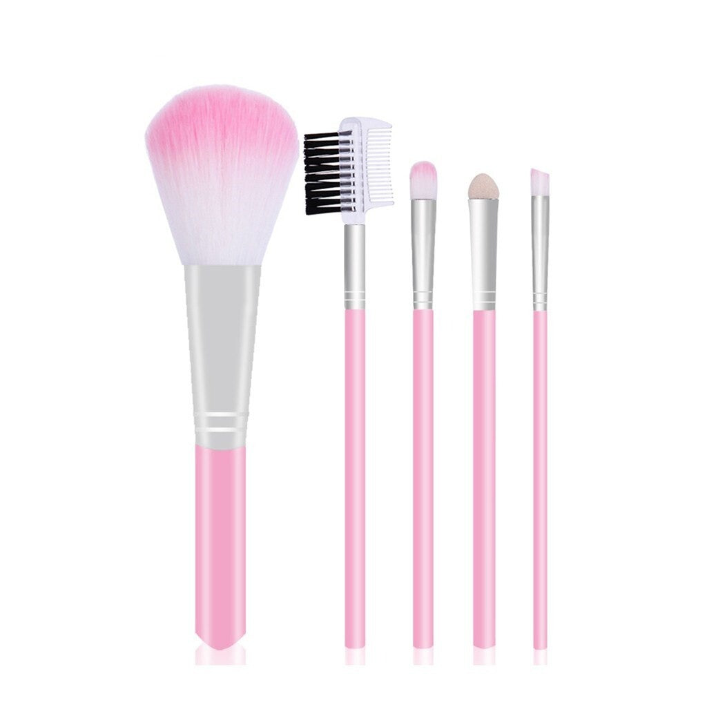 Pack Of 5 - Professional Soft Makeup Brushes Set