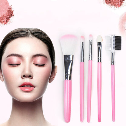 Pack Of 5 - Professional Soft Makeup Brushes Set