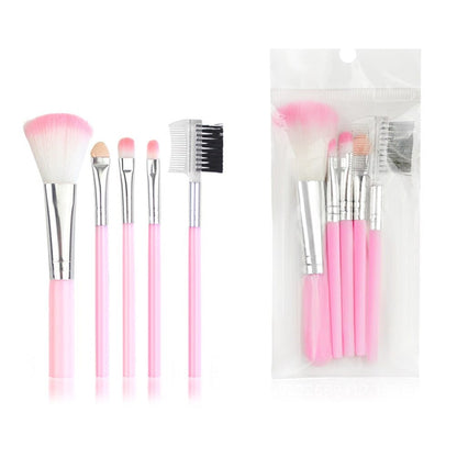 Pack Of 5 - Professional Soft Makeup Brushes Set