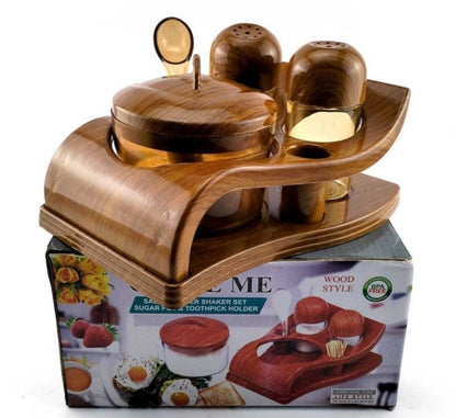 New Wood Style Salt & Papper Shaker Set