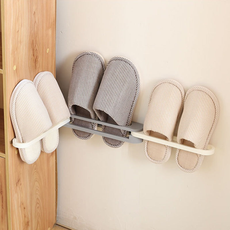3 in 1 Shoe Rack Towel Rack Foldable Wall Mounted