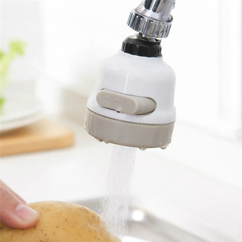 Faucet Sprayer, 360 Degree Rotary Water Saving Shower Head Nozzle Three Gear