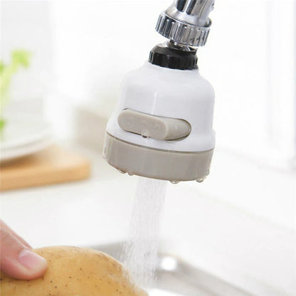 Faucet Sprayer, 360 Degree Rotary Water Saving Shower Head Nozzle Three Gear