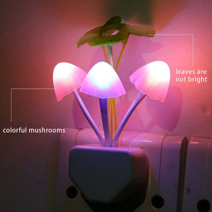 1Pcs Colorful Sensor LED Mushroom Night Light