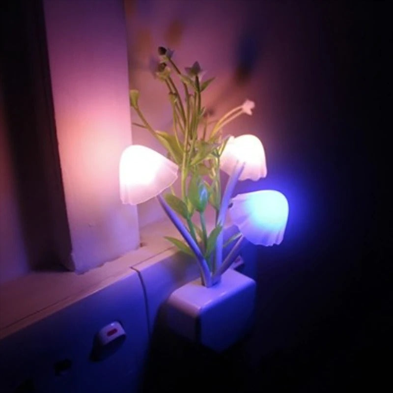 1Pcs Colorful Sensor LED Mushroom Night Light