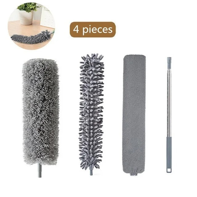 2.5M Dust Cleaner Brush Microfiber Long Extendable Duster Home Cleaning Tools Mites Gap Dust Removal Dusters