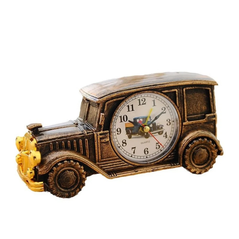 6 Styles Cute Car Alarm Clock Antique Unique Classic Car Bedside Clock Nostalgic Child Alarm Clock Desktop Decor