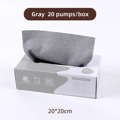 20PCS/Box Microfiber Towel Cloth Rags Absorbent Kitchen Cleaning Dishcloth Non-stick Oil Dish Rags Napkins Tableware Home Cleaning Towels Removable Microfiber Cloth Box