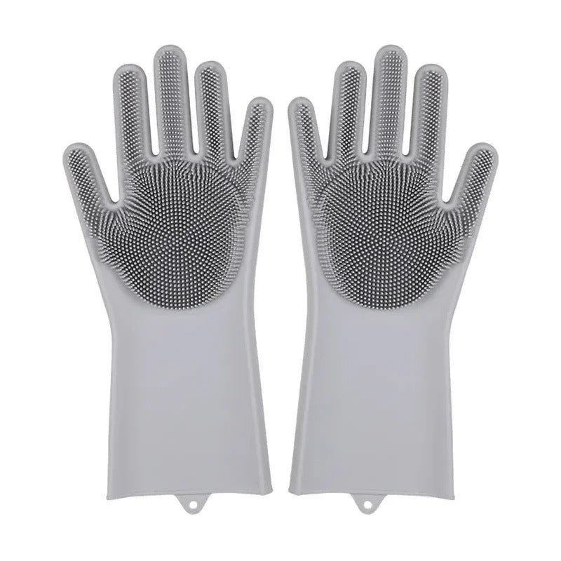1 Pair Multi Purpose Long Magic silicone rubber gloves Waterproof scrub glove silicone dish washing gloves kitchen