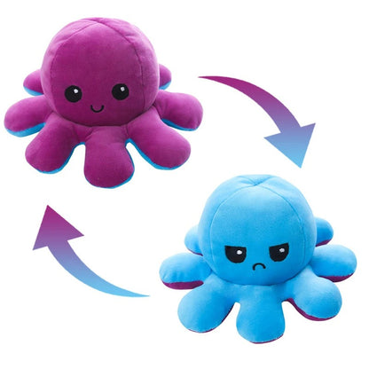 Two-faced Emotional Octopus Happy Or Depressed Octopus Decoration Ornaments Octopus Home Sofa Living Room Decoration Crafts