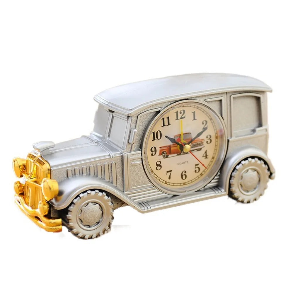 6 Styles Cute Car Alarm Clock Antique Unique Classic Car Bedside Clock Nostalgic Child Alarm Clock Desktop Decor